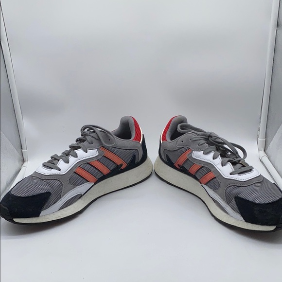 Adidas Tresc Run Grey Scarlet Men's Athletic Shoes Size 13 - Picture 10 of 13
